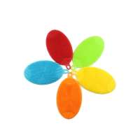 Kitchen flexible cleaning brush oval silicone scrubber