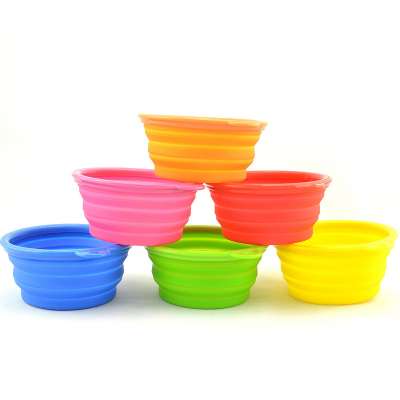 1000 ml collapsible copper pet bowl hot sales pet double bowl for food and water pet bowls feeders dog