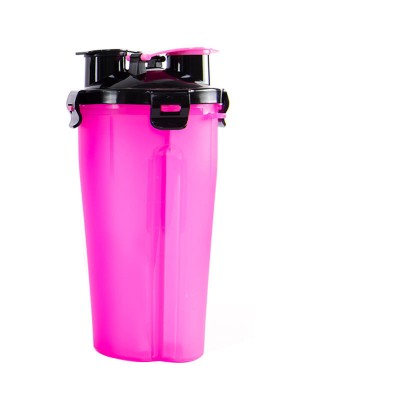 Wholesale dog portable water bottle 2 in 1 usage bottle water food dog for outdoor